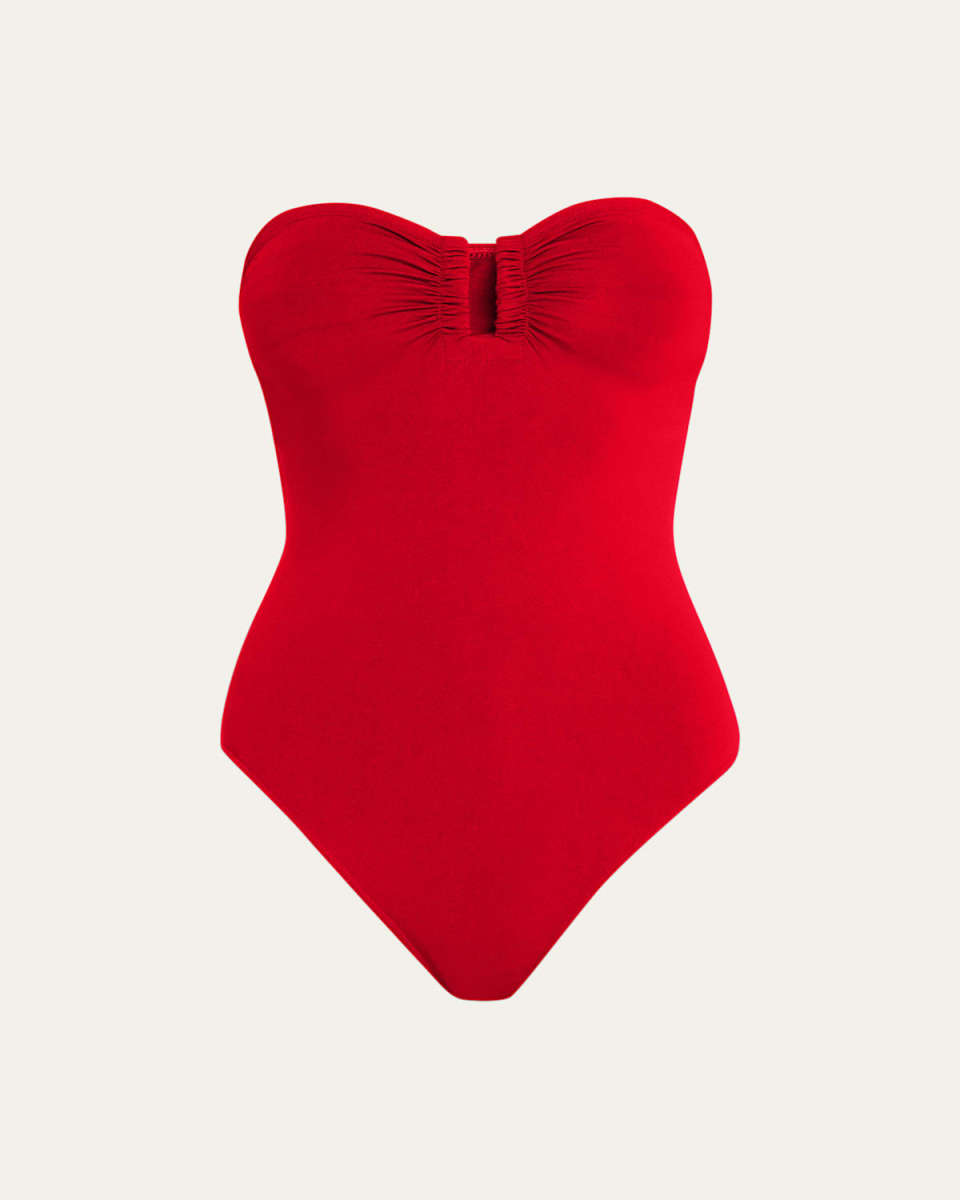 Cassiopee Strapless U-Hardware One-Piece Swimsuit
